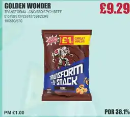 Bestway GOLDEN WONDER Transforma - c&o/bbq/spicy/beef offer