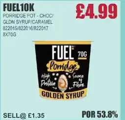 Bestway FUEL 10K Porridge pot - choc/ gldn syrup/caramel offer