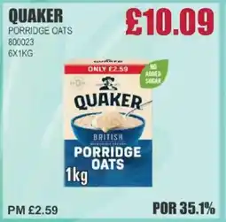 Bestway QUAKER Porridge oats offer