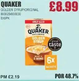 Bestway QUAKER Golden syrup/original offer