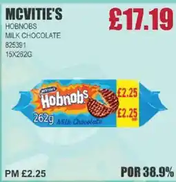Bestway MCVITIE'S Hobnobs milk chocolate offer