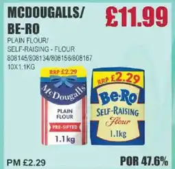 Bestway MCDOUGALLS/ BE-RO Plain flour/ self-raising - flour offer