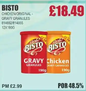 Bestway BISTO Chicken/original - gravy granules offer