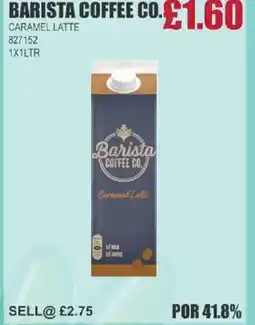 Bestway BARISTA COFFEE CO. Caramel latte offer