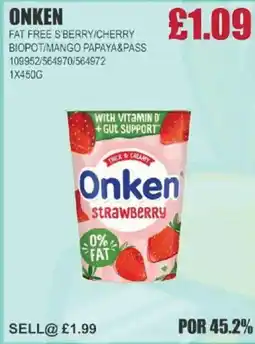 Bestway ONKEN Fat free s'berry/cherry biopot/mango papaya&pass offer
