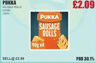Bestway PUKKA Sausage rolls offer