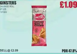 Bestway GINSTERS Sausage roll offer