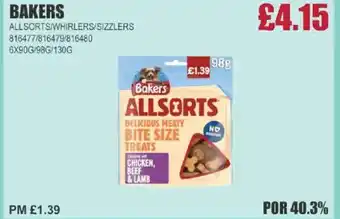 Bestway BAKERS Allsorts/whirlers/sizzlers offer