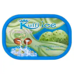Asda Kulfi Ice Ice Pistachio Flavour Kulfi Ice Cream with Real Pistachios 1 Litre offer
