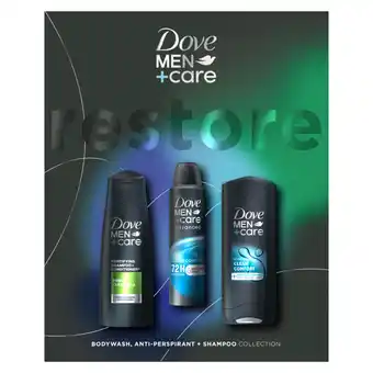 Asda Dove Men+Care Gift Set Clean Comfort Trio 3 piece offer