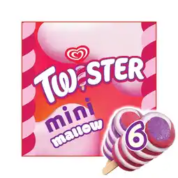 Asda Wall's Twister Ice Lollies Mini Mallow 6x 50 ml offer
