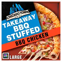 Asda Chicago Town Stuffed Crust BBQ Chicken with BBQ Sauce Filled Crust 668g offer