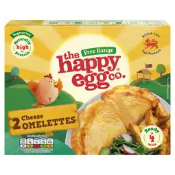 Asda The Happy Egg Co Free Range 2 Cheese Omelettes 200g offer