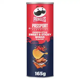 Iceland Pringles Limited Edition Passport Flavours Chinese Style Sweet & Sticky Wings Flavour 165g offer
