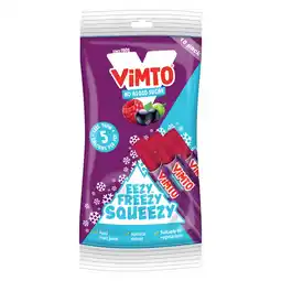 Iceland Vimto No Added Sugar Eezy Freezy Squeezy 10 x 40ml (400ml) offer
