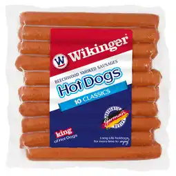 Iceland Wikinger 10 Classics Beechwood Smoked Sausages Hot Dogs 413g offer