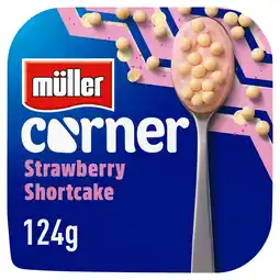 Morrisons Muller Corner Strawberry Yogurt with White Chocolate Shortcake Balls offer