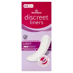 Morrisons Morrisons Incontinence Comfort Liners offer