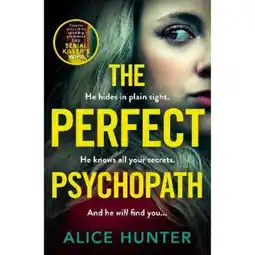 Asda Paperback The Perfect Psychopath by Alice Hunter offer