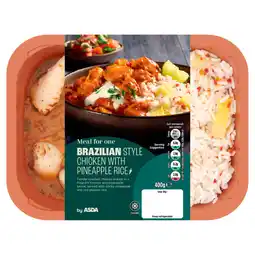 Asda ASDA Meal for One Brazilian Style Chicken with Pineapple Rice 400g offer