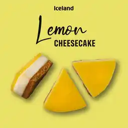 Iceland Iceland Lemon Cheesecake 470g offer