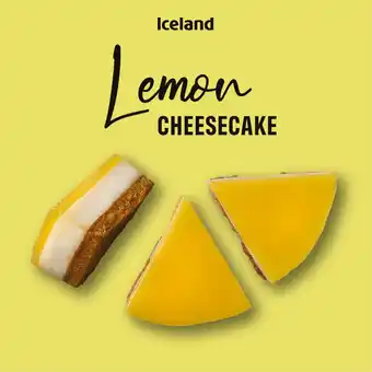 Iceland Iceland Lemon Cheesecake 470g offer