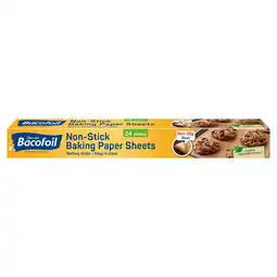 Iceland Bacofoil Non-Stick Non-Slip Baking Paper Sheets x 24 offer