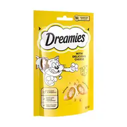 Iceland Dreamies Cat Treat Biscuits with Cheese 60g offer