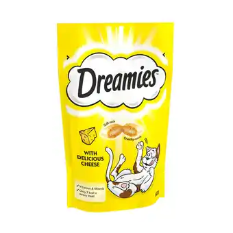 Iceland Dreamies Cat Treat Biscuits with Cheese 60g offer