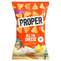 Asda Proper All The Cheese Lentil Chips 85g offer