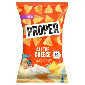 Asda Proper All The Cheese Lentil Chips 85g offer