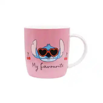 Asda George Home Stitch Pink Mug offer