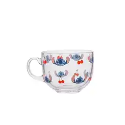 Asda George Home Stitch Pink Cappuccino Mug offer
