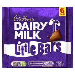 Morrisons Cadbury Dairy Milk Little Bars Chocolate Bars 6 Pack offer