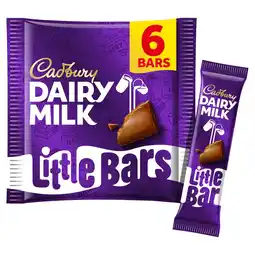 Morrisons Cadbury Dairy Milk Little Bars Chocolate Bars 6 Pack offer