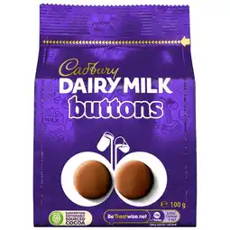 Morrisons Cadbury Dairy Milk Giant Buttons 100g offer
