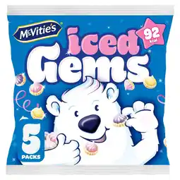 Morrisons McVitie's Iced Gems Multipack Biscuits 5 Pack offer