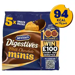 Morrisons McVities Mini Chocolate Digestives offer