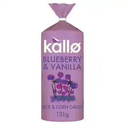 Morrisons Kallo Blueberry And Vanilla Rice And Corn Cakes offer