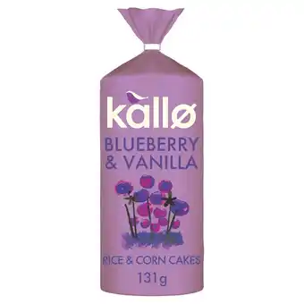 Morrisons Kallo Blueberry And Vanilla Rice And Corn Cakes offer