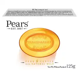 Morrisons Pears Transparent Soap Bar With Natural Oils offer