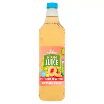 Morrisons Morrisons No Added Sugar High Juice White Grape And Peach offer
