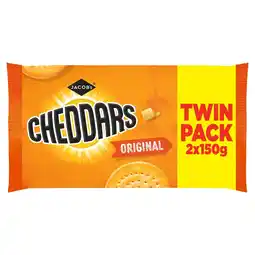 Morrisons Jacob's Baked Cheddars Cheese Biscuits Twin Pack offer