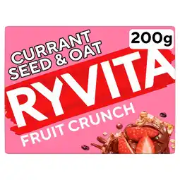 Morrisons Ryvita Crispbread Fruit Crunch Currant Seed & Oat Crackers offer