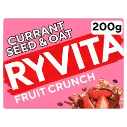 Morrisons Ryvita Crispbread Fruit Crunch Currant Seed & Oat Crackers offer