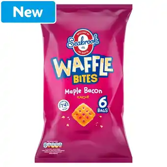 Morrisons Seabrook Waffle Bites Maple Bacon 6 Pack offer