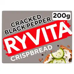 Morrisons Ryvita Crispbread Cracked Black Pepper Crackers offer