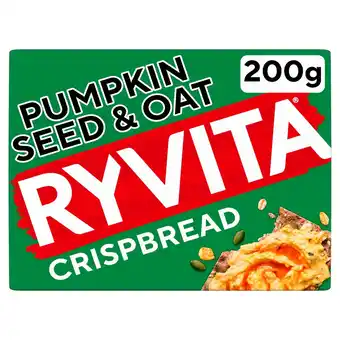 Morrisons Ryvita Crispbread Pumpkin Seed & Oat Crackers offer