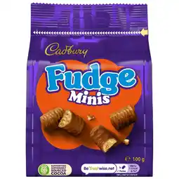 Morrisons Cadbury Fudge Minis 100g offer