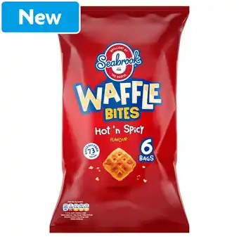 Morrisons Seabrook Waffle Bites Hot & Spicy 6 Pack offer